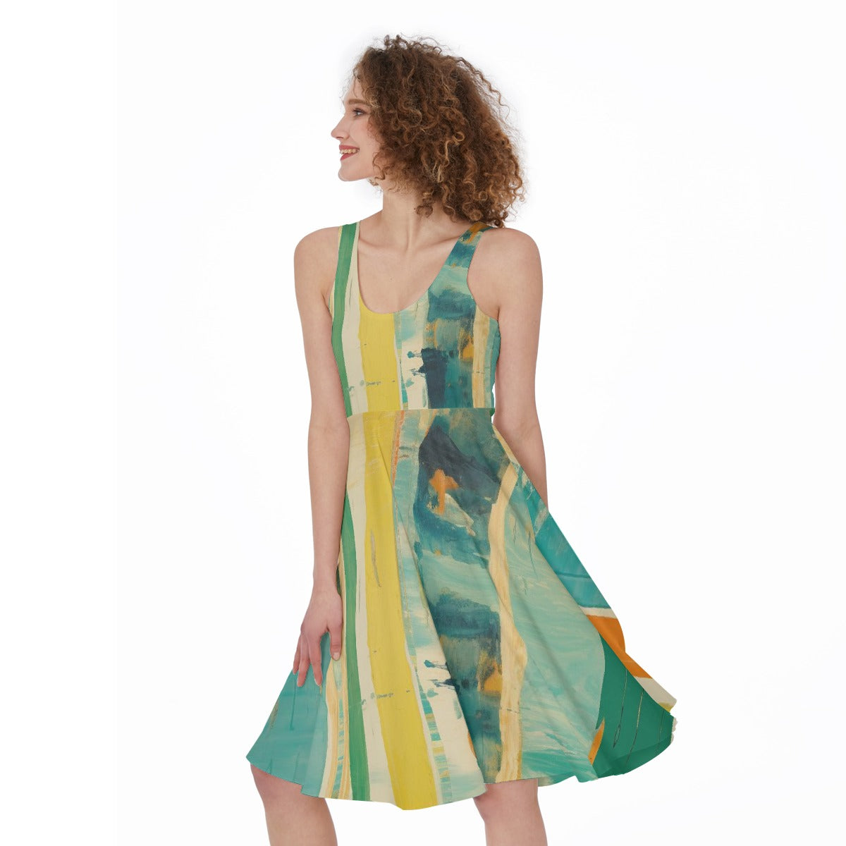All-Over Print Women's Sleeveless Dress