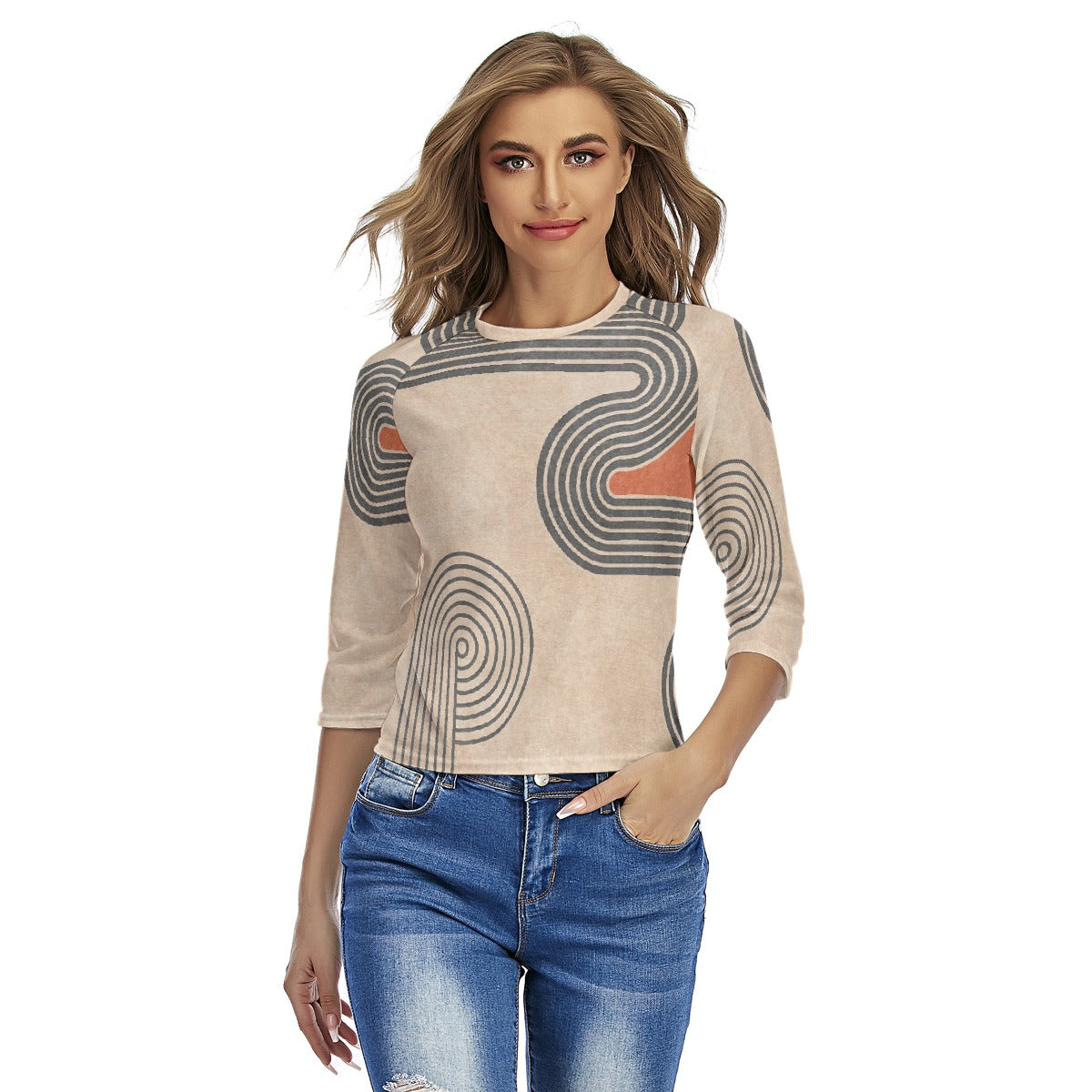 All-Over Print Women's Raglan Sleeves T-shirts