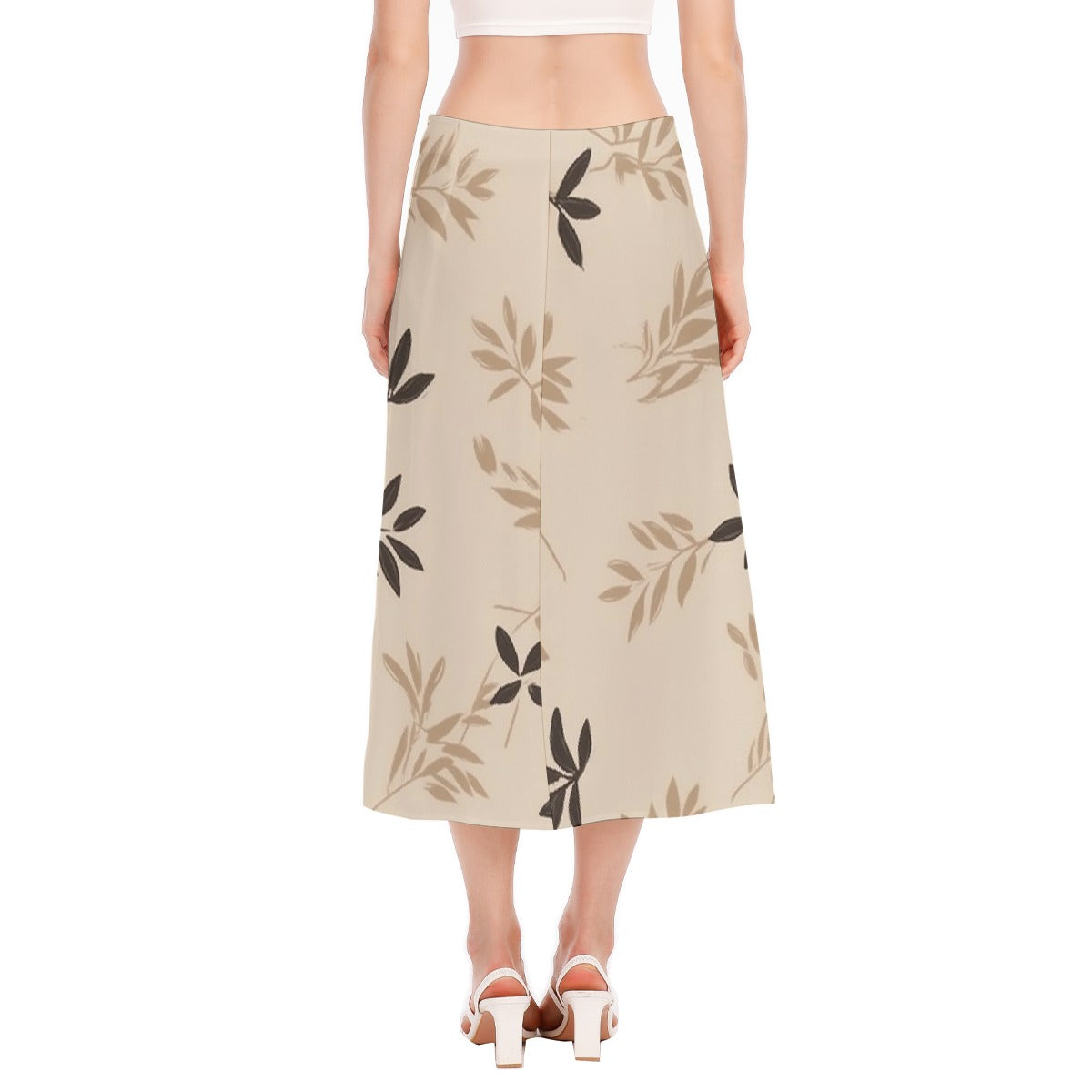 All-Over Print Women's High Slit Long Skirt