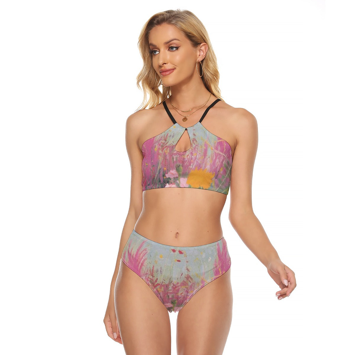 All-Over Print Women's Cami Keyhole One-piece Swimsuit