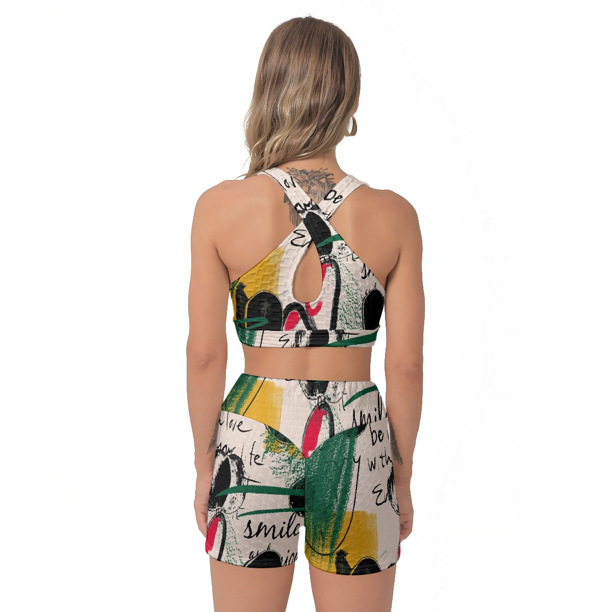 All-Over Print Women's Sports Bra Suit