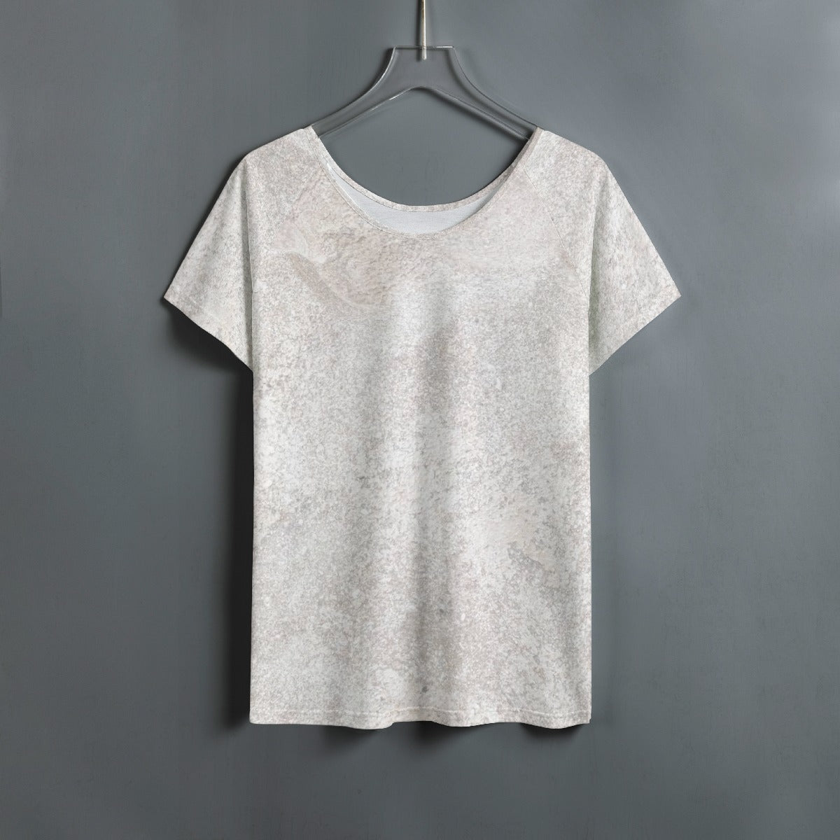 All-Over Print Women's Round Neck T-shirt With Raglan Sleeve
