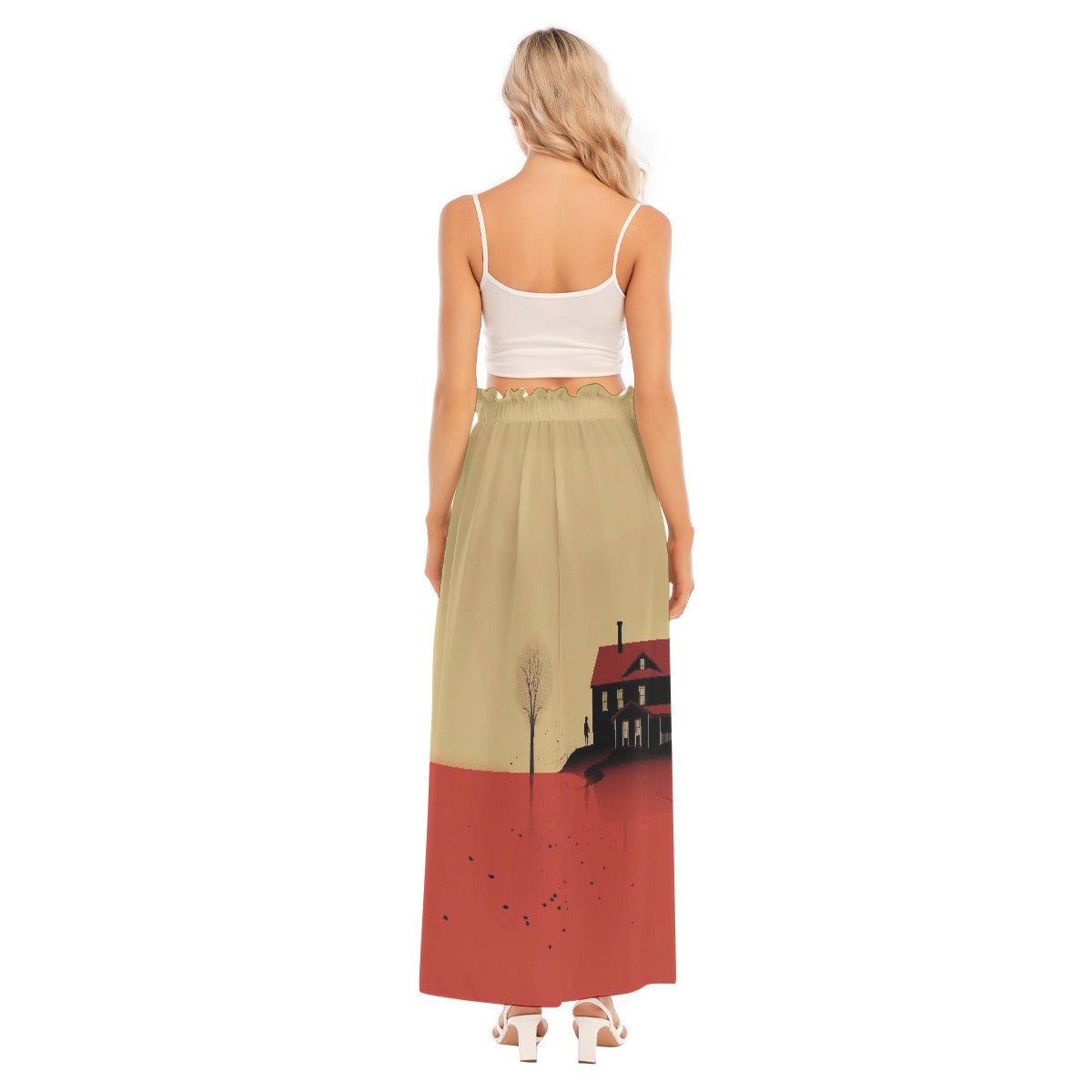 All-Over Print Women's Side Split Skirt