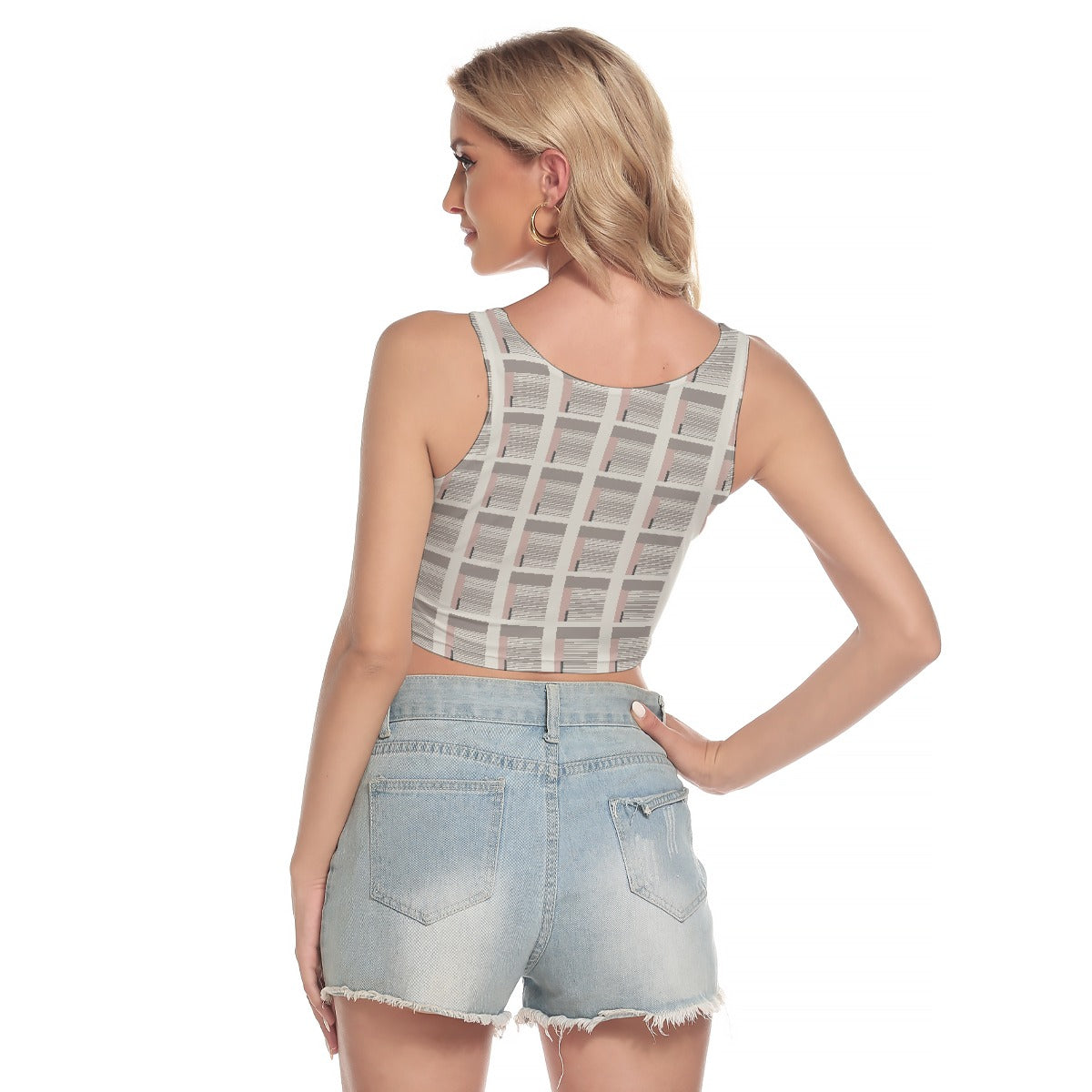 All-Over Print Women's Sport Crop Tank Top