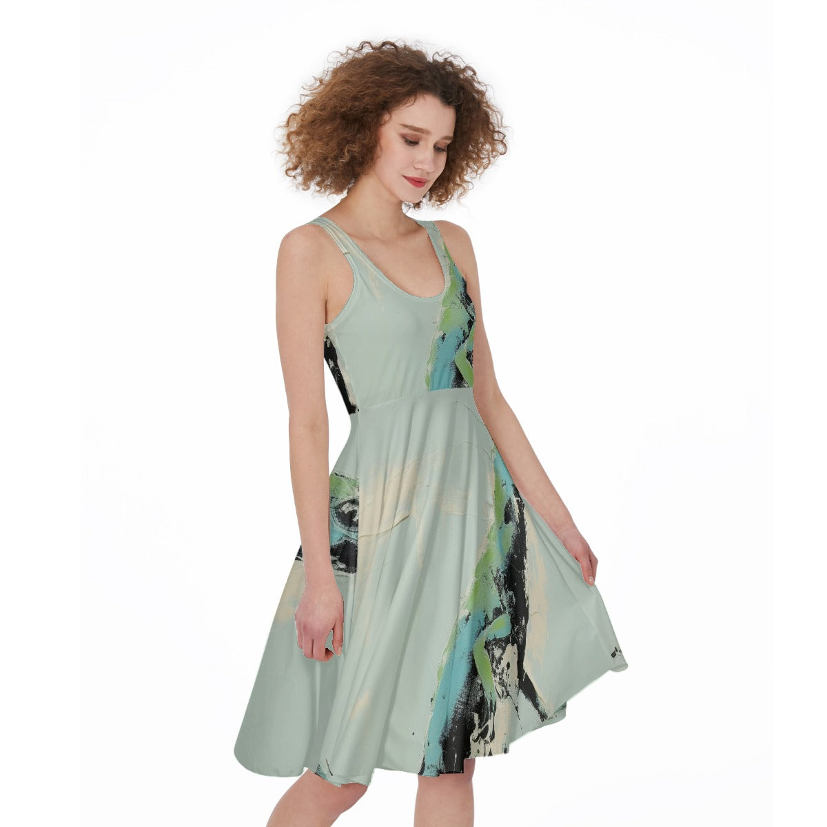 All-Over Print Women's Sleeveless Dress