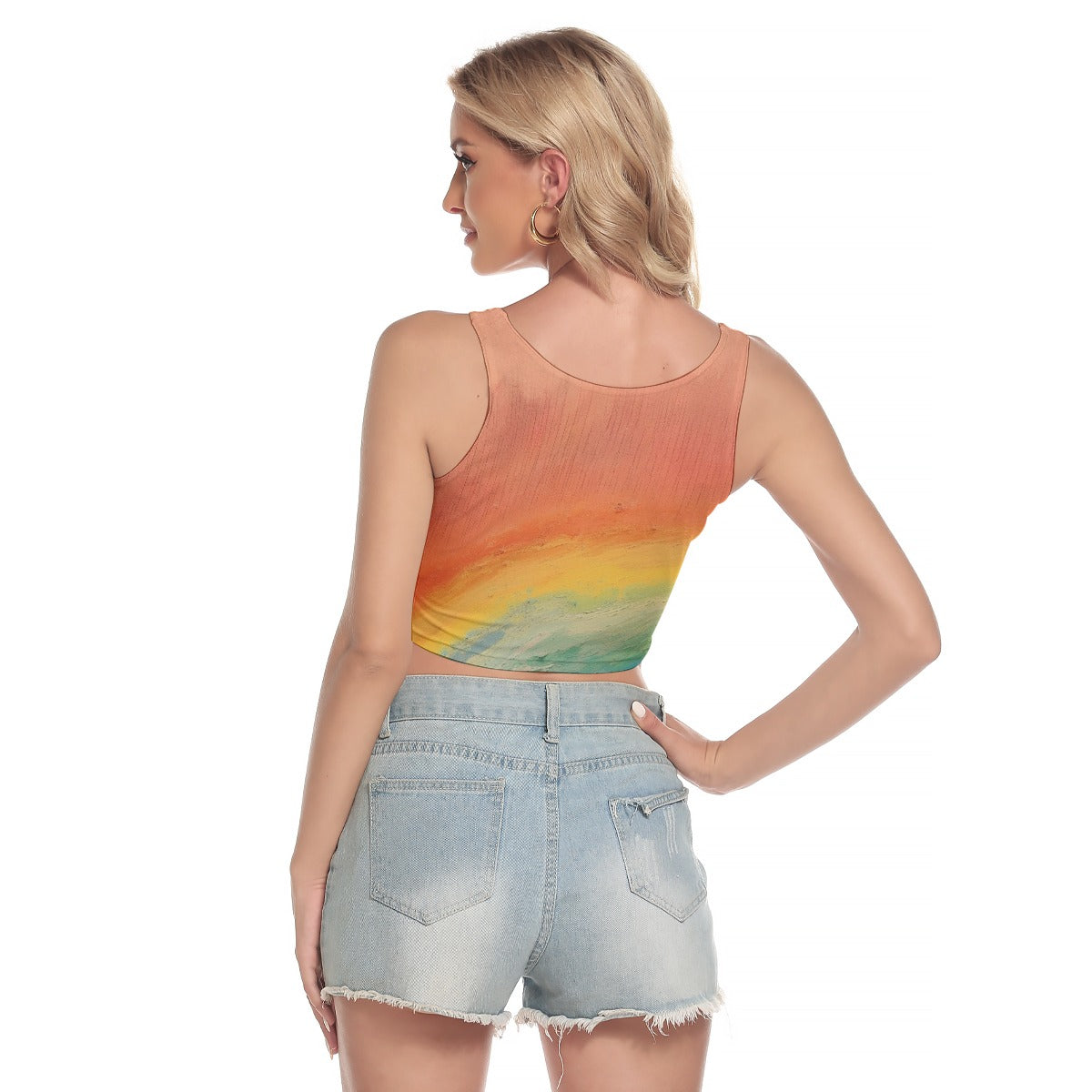 All-Over Print Women's Sport Crop Tank Top