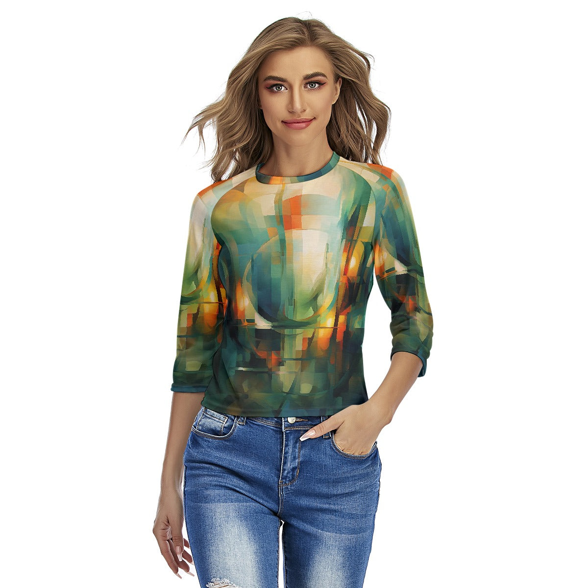 All-Over Print Women's Raglan Sleeves T-shirts