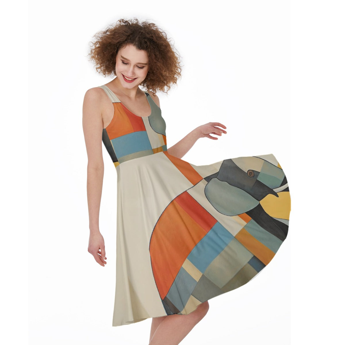 All-Over Print Women's Sleeveless Dress