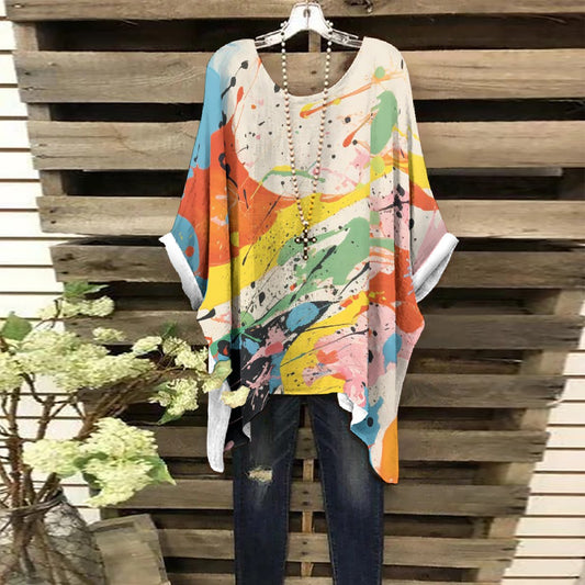 All-Over Print Women's Bat Sleeve Shirt