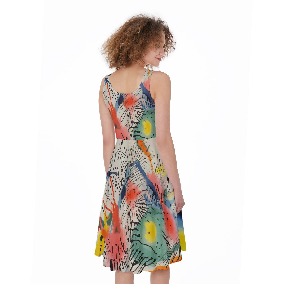 All-Over Print Women's Sleeveless Dress