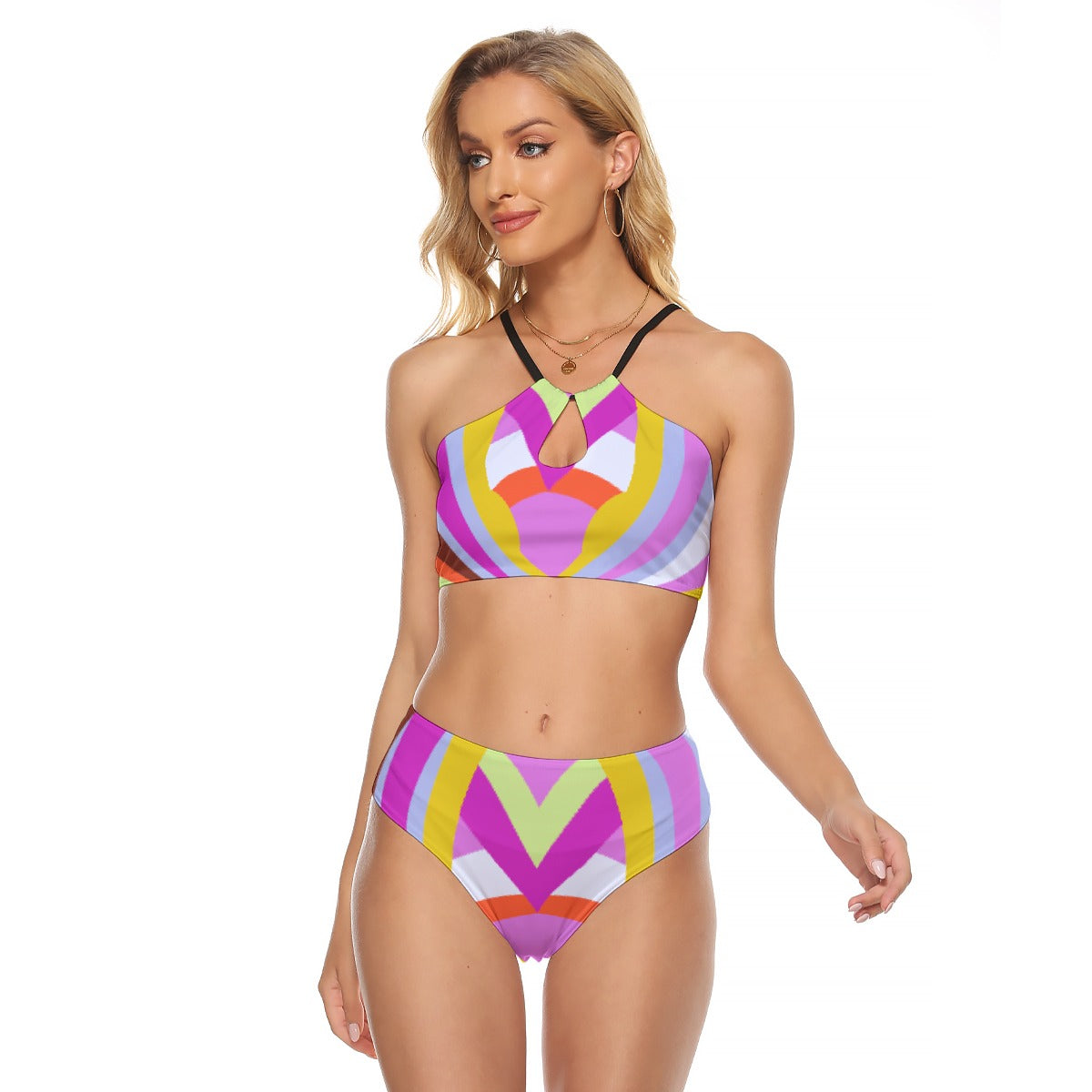 All-Over Print Women's Cami Keyhole One-piece Swimsuit