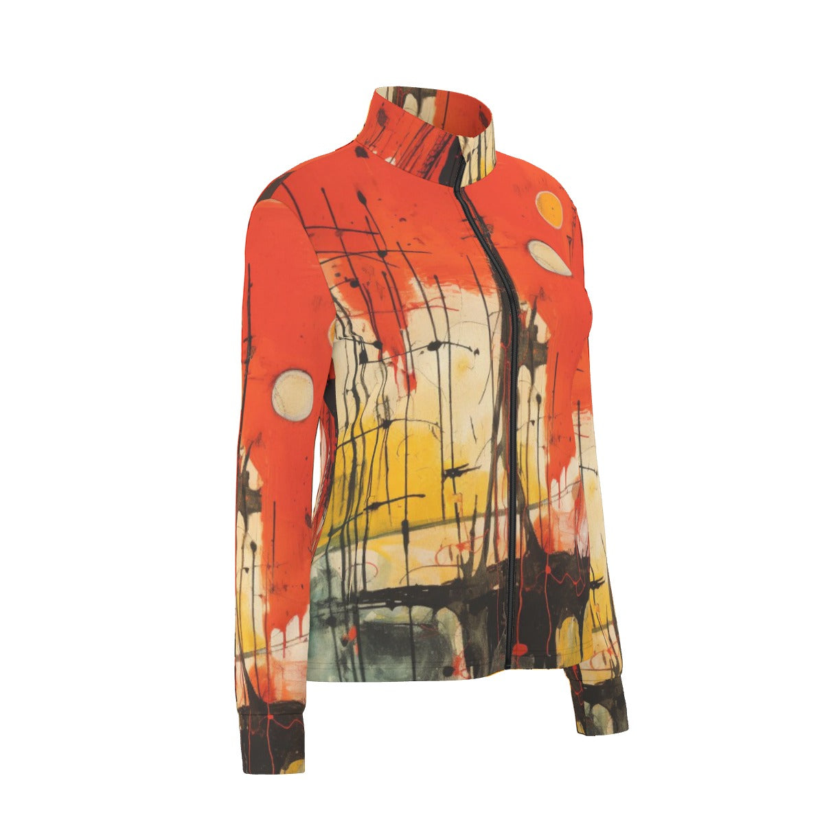All-Over Print Women's Long Sleeve Thumbhole Jacket