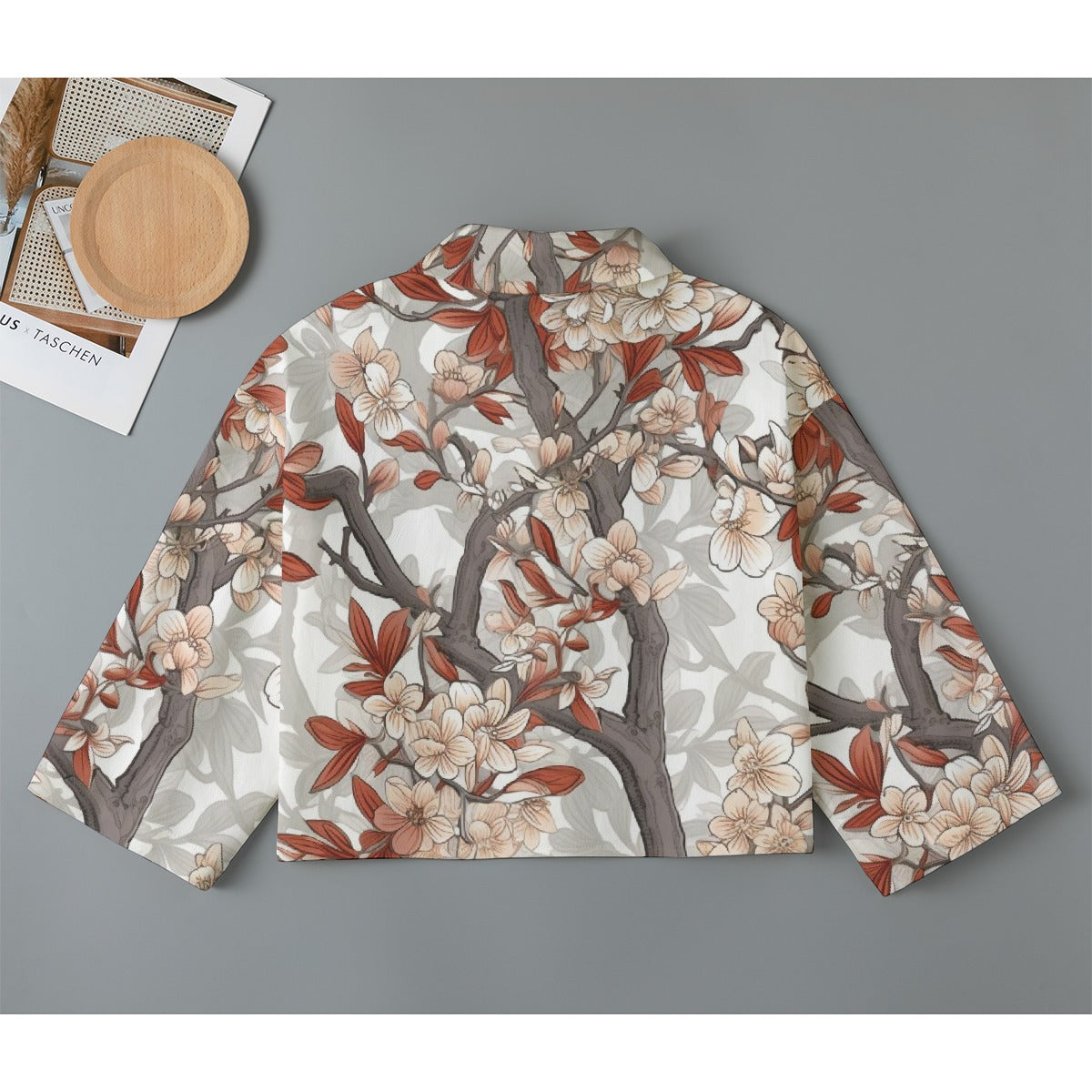 All-Over Print Women's Cropped Jacket | 245GSM Cotton