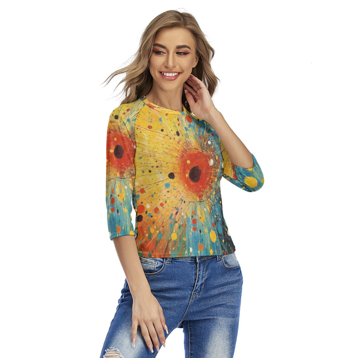 All-Over Print Women's Raglan Sleeves T-shirts