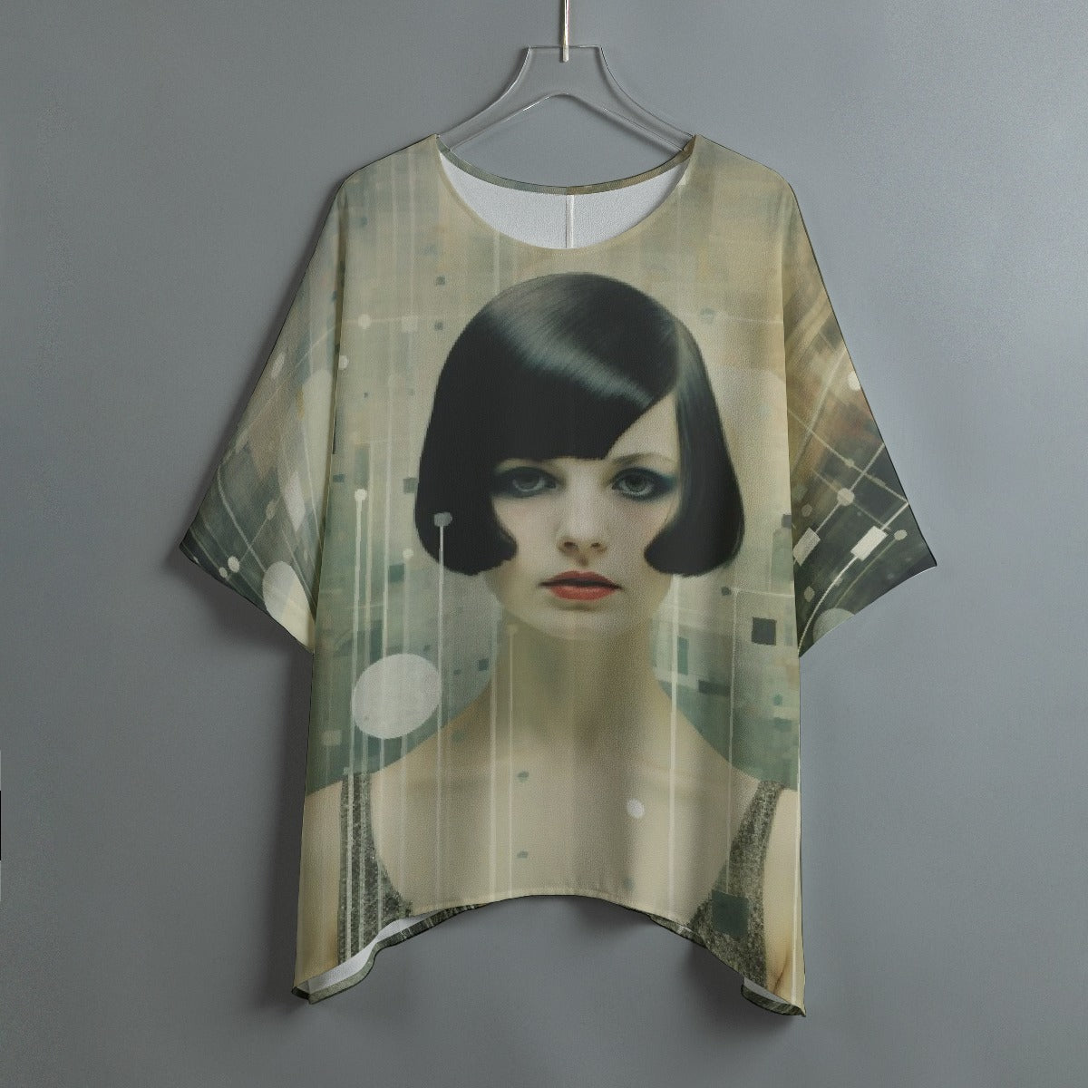 All-Over Print Women's Bat Sleeve Shirt