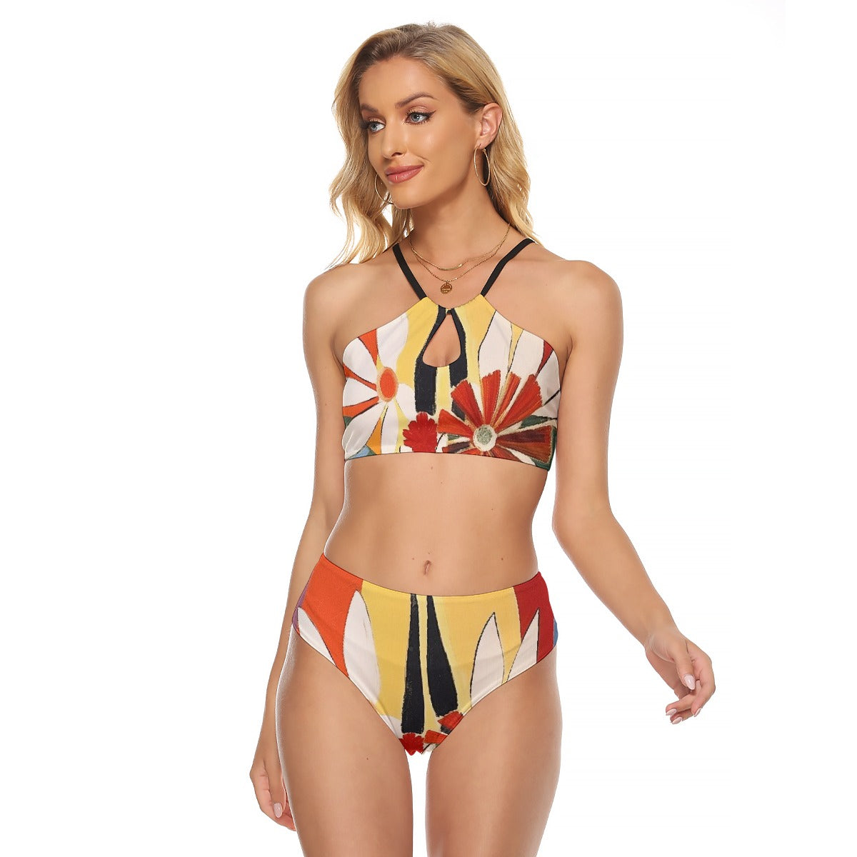All-Over Print Women's Cami Keyhole One-piece Swimsuit