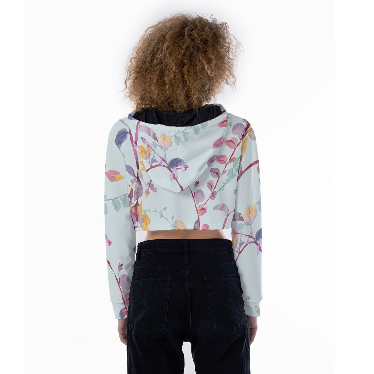 All-Over Print Women's Crop Top Hoodie