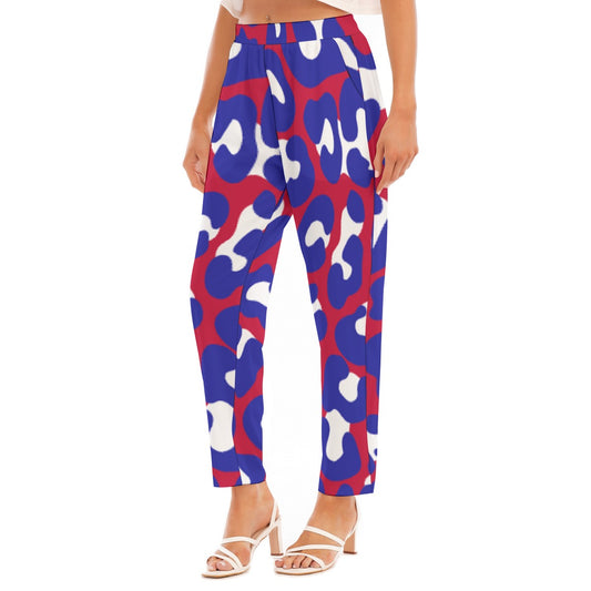 All-Over Print Women's Loose Straight-leg Pants