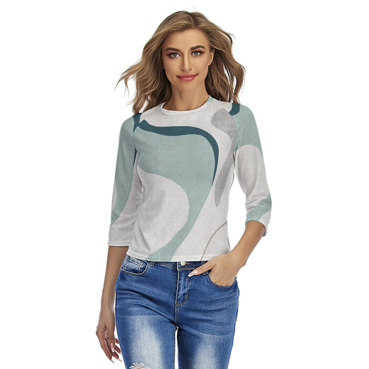 All-Over Print Women's Raglan Sleeves T-shirts