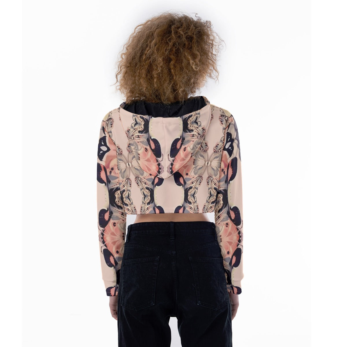 All-Over Print Women's Crop Top Hoodie