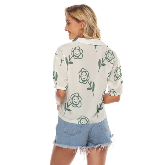All-Over Print Women's V-neck Shirts