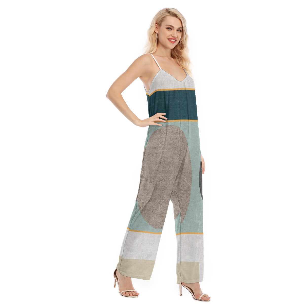 All-Over Print Women's Loose Cami Jumpsuit