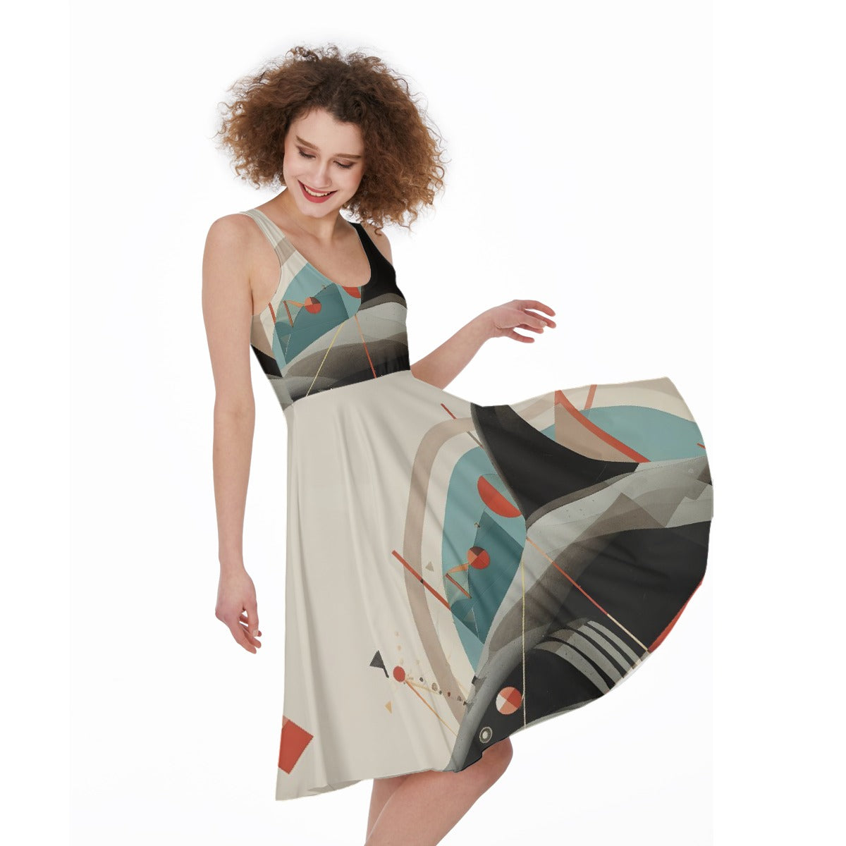 All-Over Print Women's Sleeveless Dress