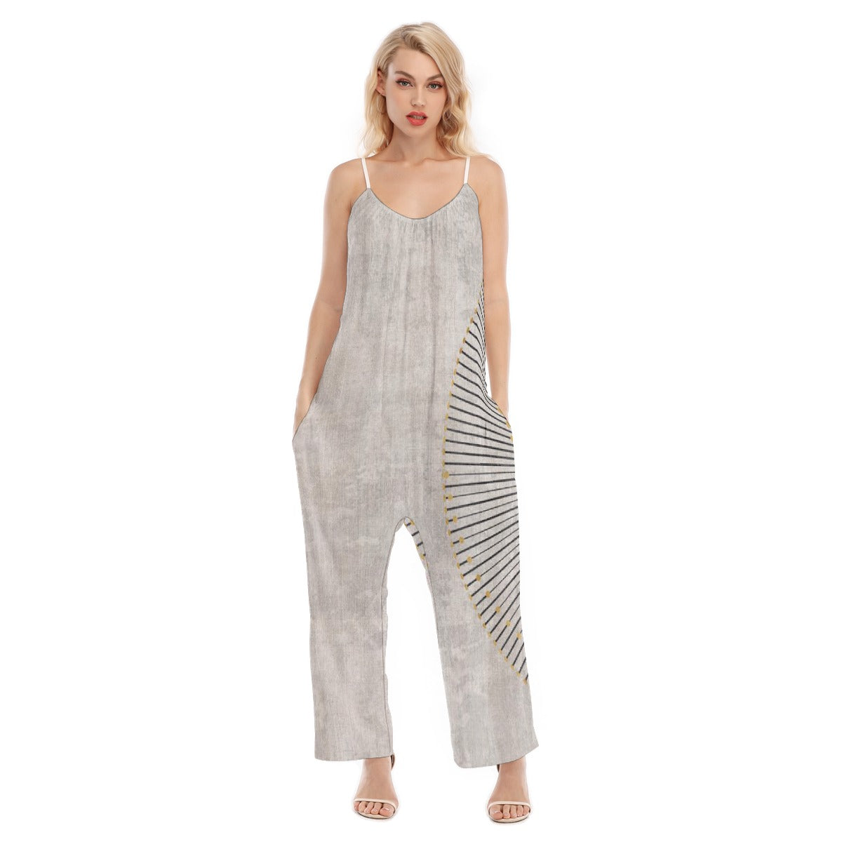 All-Over Print Women's Loose Cami Jumpsuit