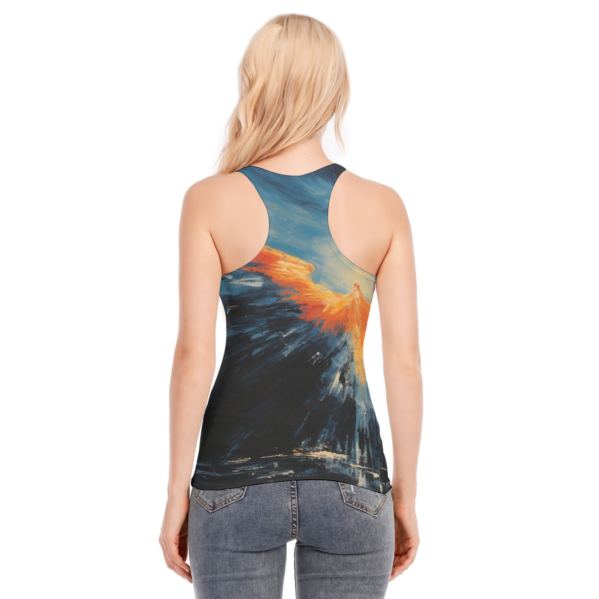 All-Over Print Women's Racer Vest | 190GSM Cotton