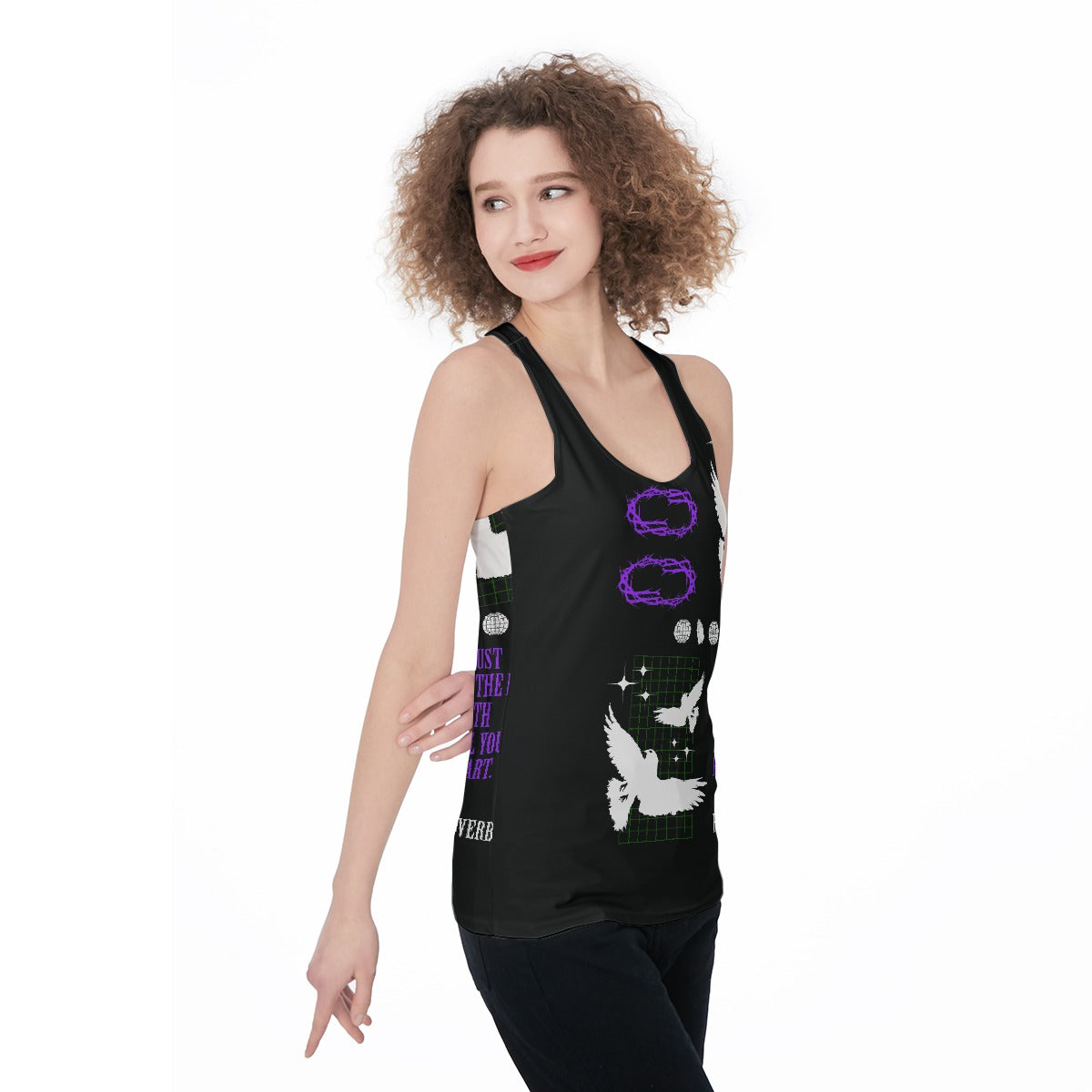 All-Over Print Women's Racerback Tank Top