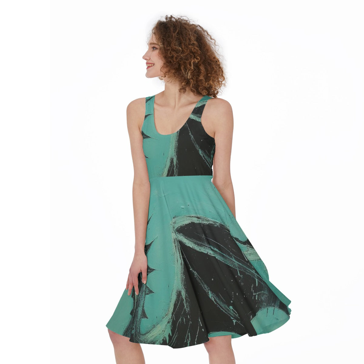 All-Over Print Women's Sleeveless Dress