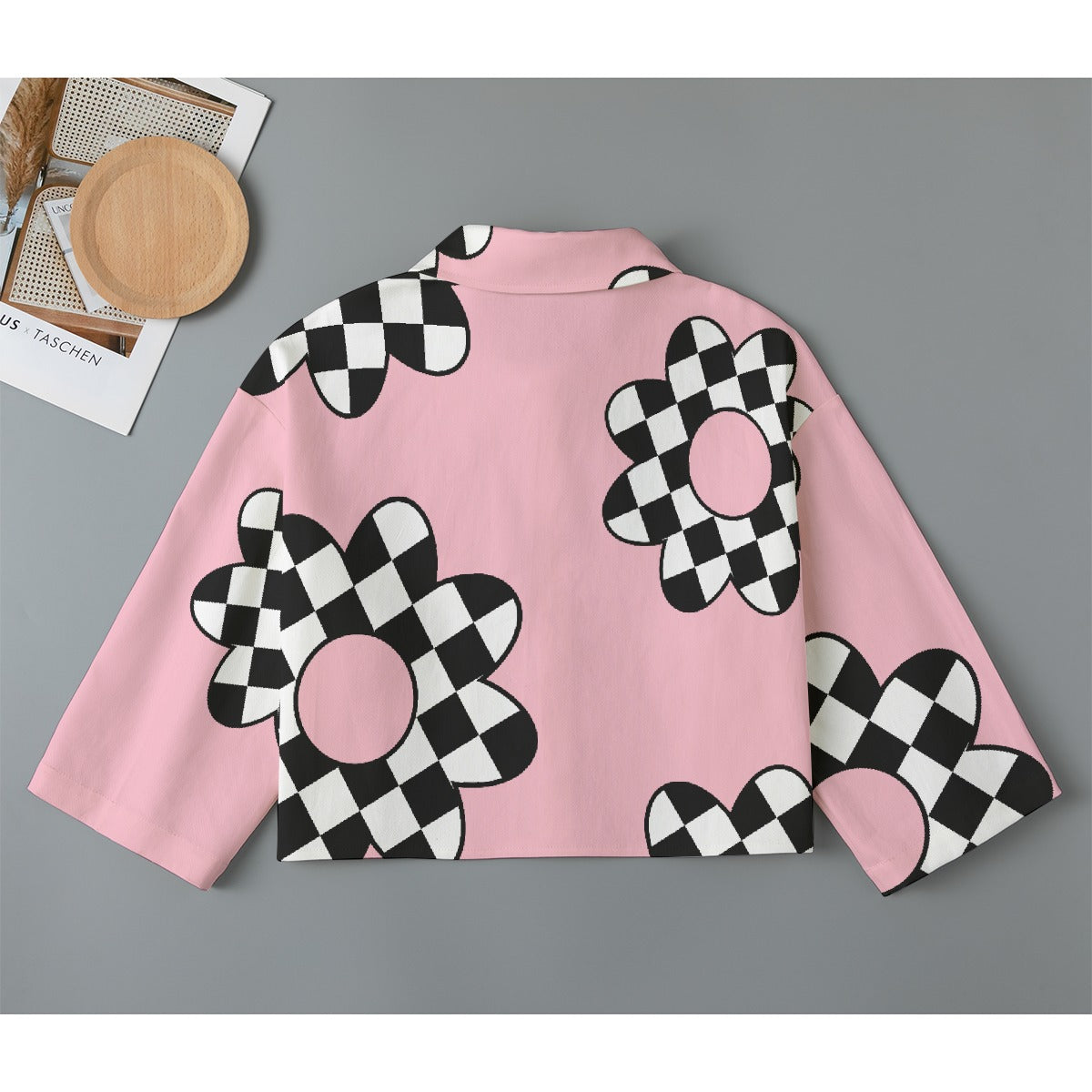 All-Over Print Women's Cropped Jacket | 245GSM Cotton
