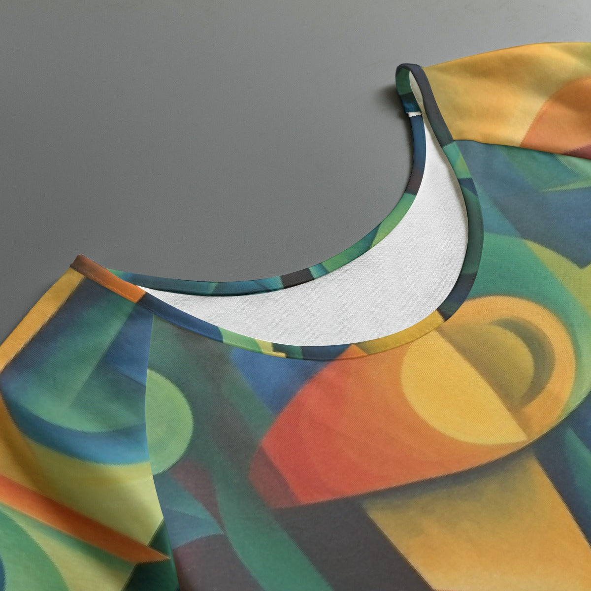 All-Over Print Women's Round Neck T-shirt With Raglan Sleeve
