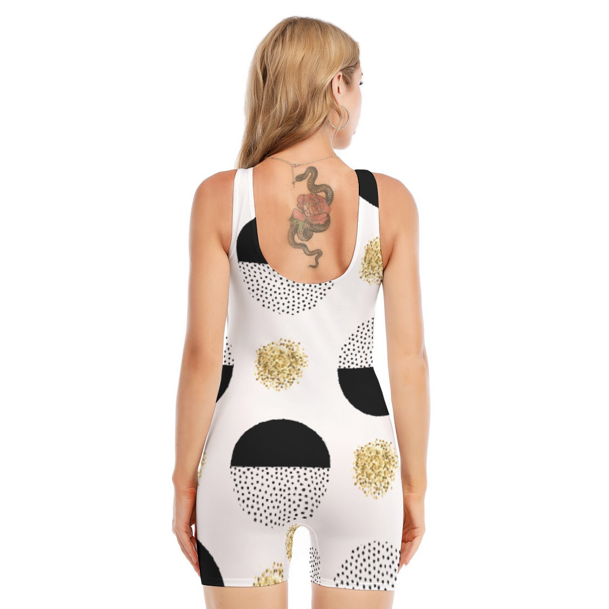 All-Over Print Women's Sleeveless One-piece Swimsuit