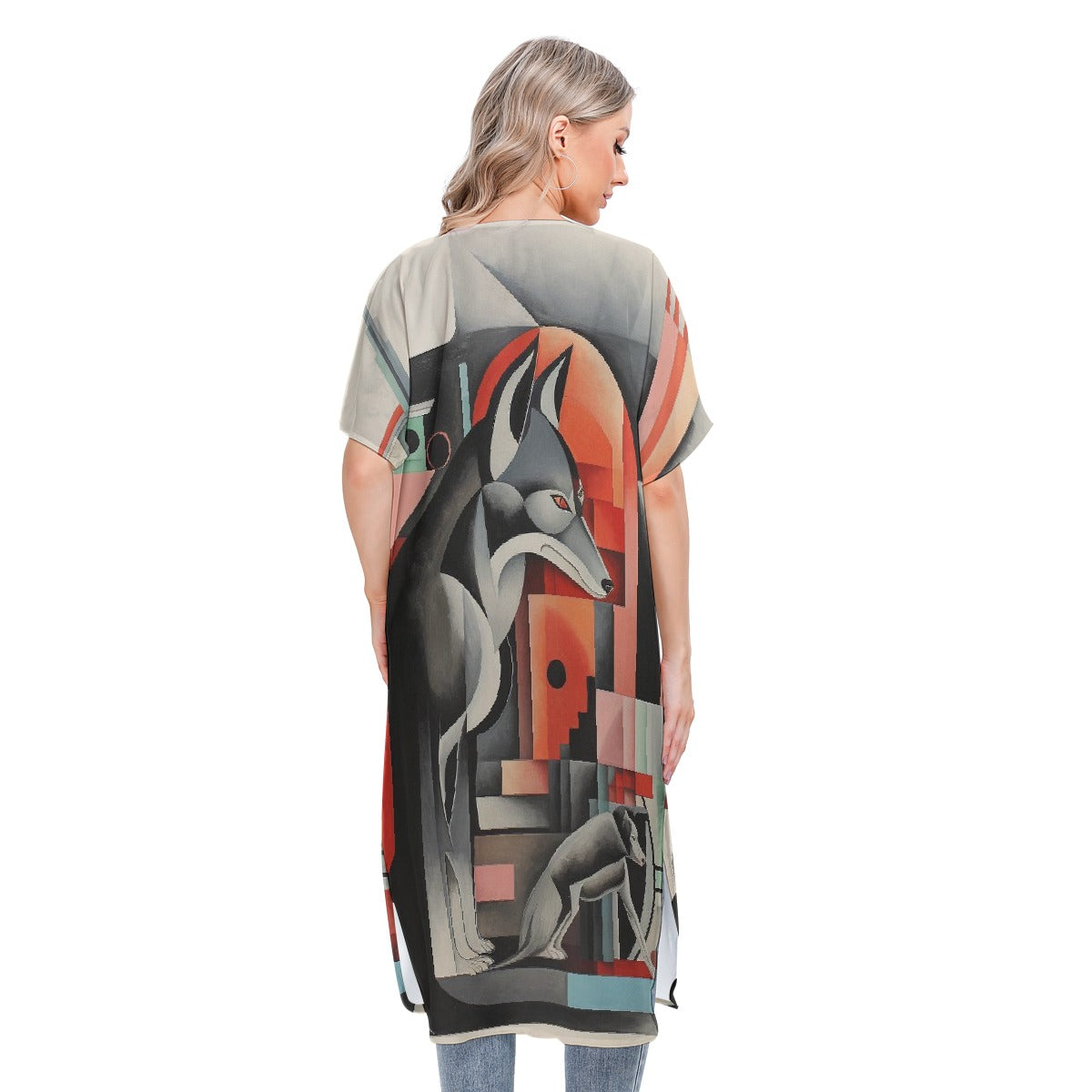 All-Over Print Women's Short Sleeve Cardigan