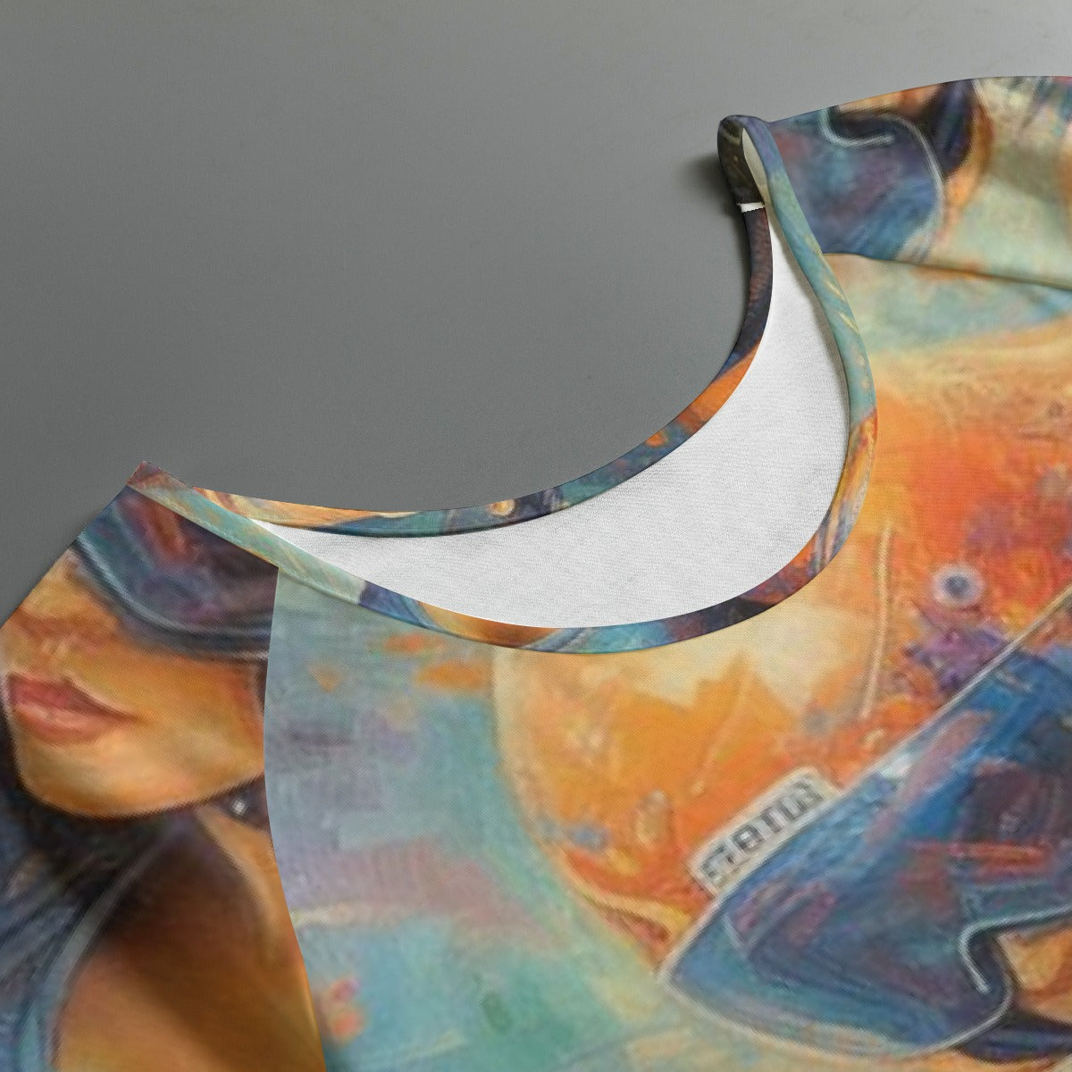 All-Over Print Women's Round Neck T-shirt With Raglan Sleeve
