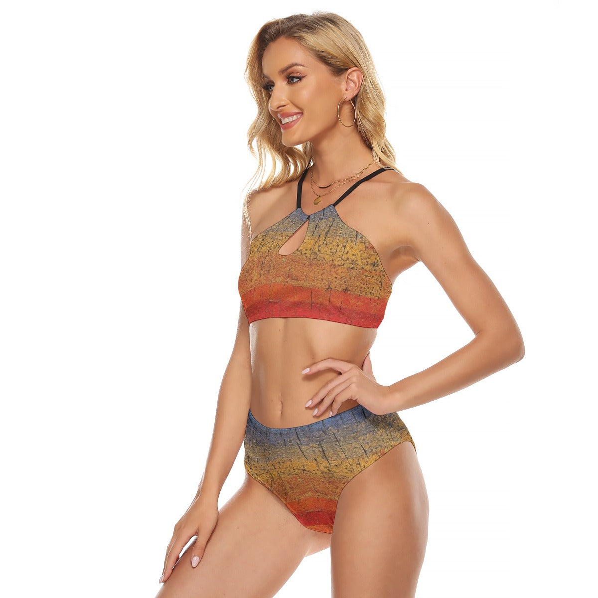 All-Over Print Women's Cami Keyhole One-piece Swimsuit