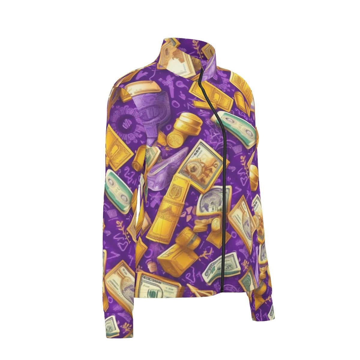 All-Over Print Women's Long Sleeve Thumbhole Jacket