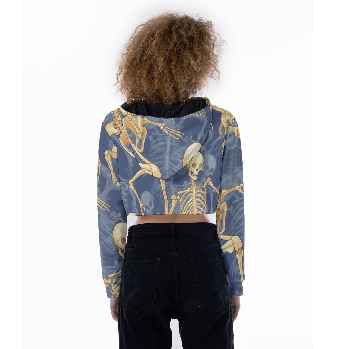 All-Over Print Women's Crop Top Hoodie