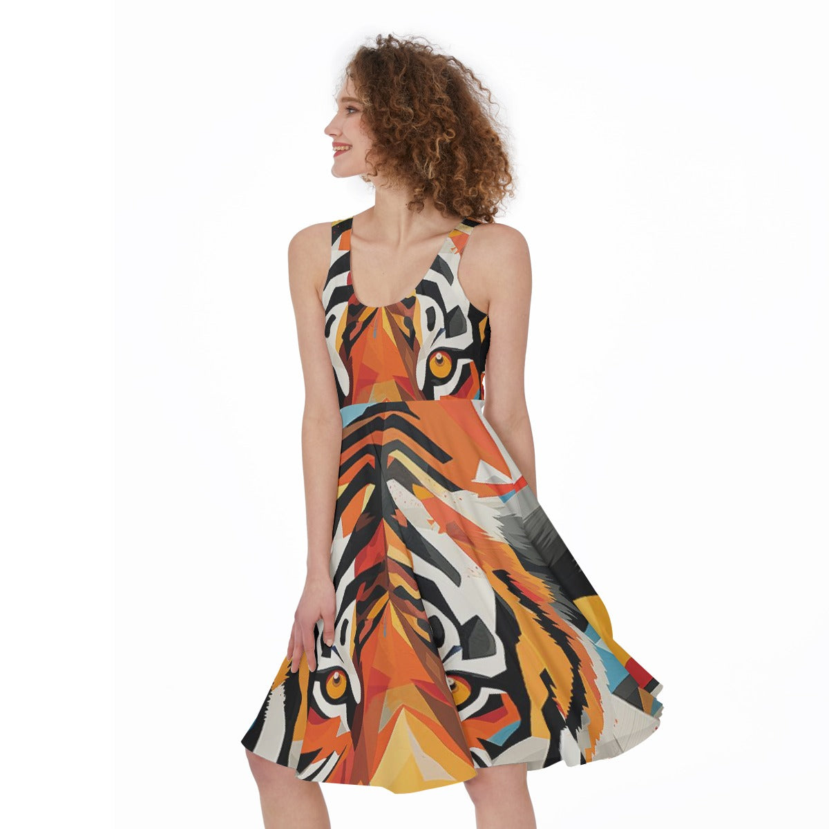 All-Over Print Women's Sleeveless Dress
