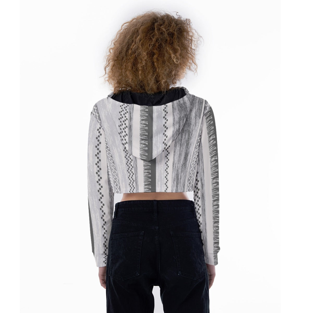 All-Over Print Women's Crop Top Hoodie