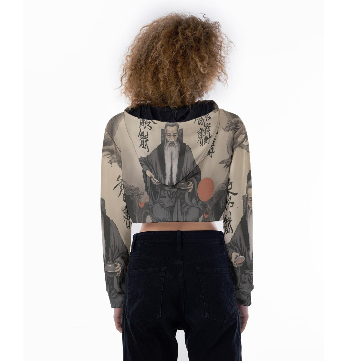 All-Over Print Women's Crop Top Hoodie