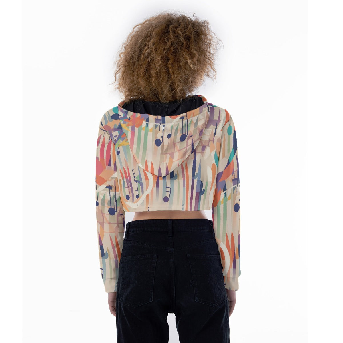 All-Over Print Women's Crop Top Hoodie