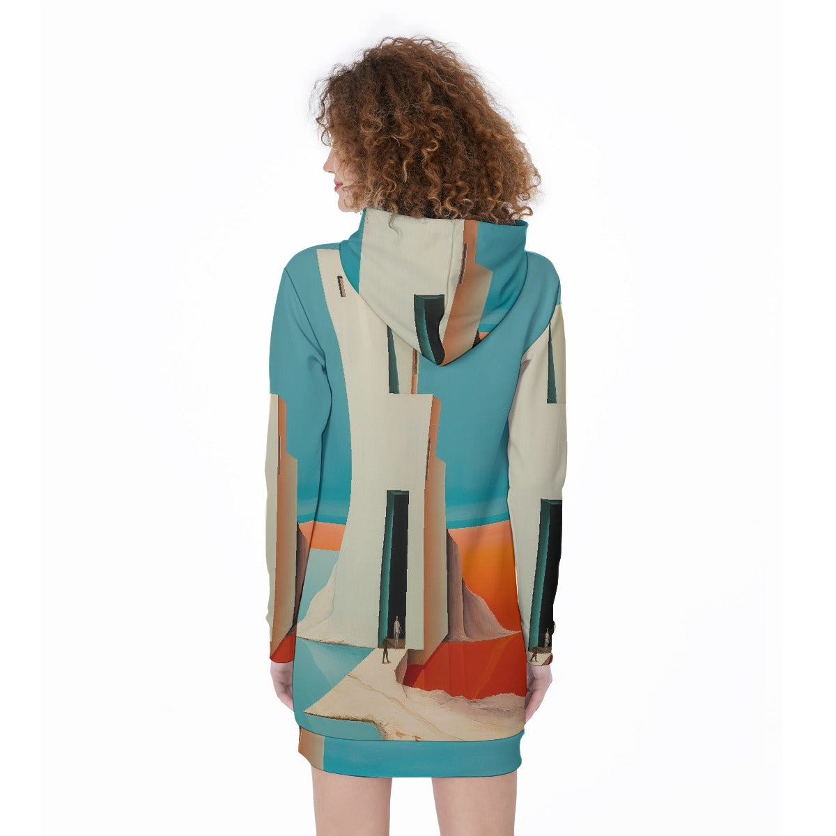 All-Over Print Women's Long Hoodie