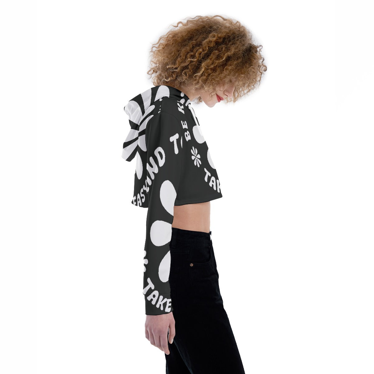 All-Over Print Women's Crop Top Hoodie