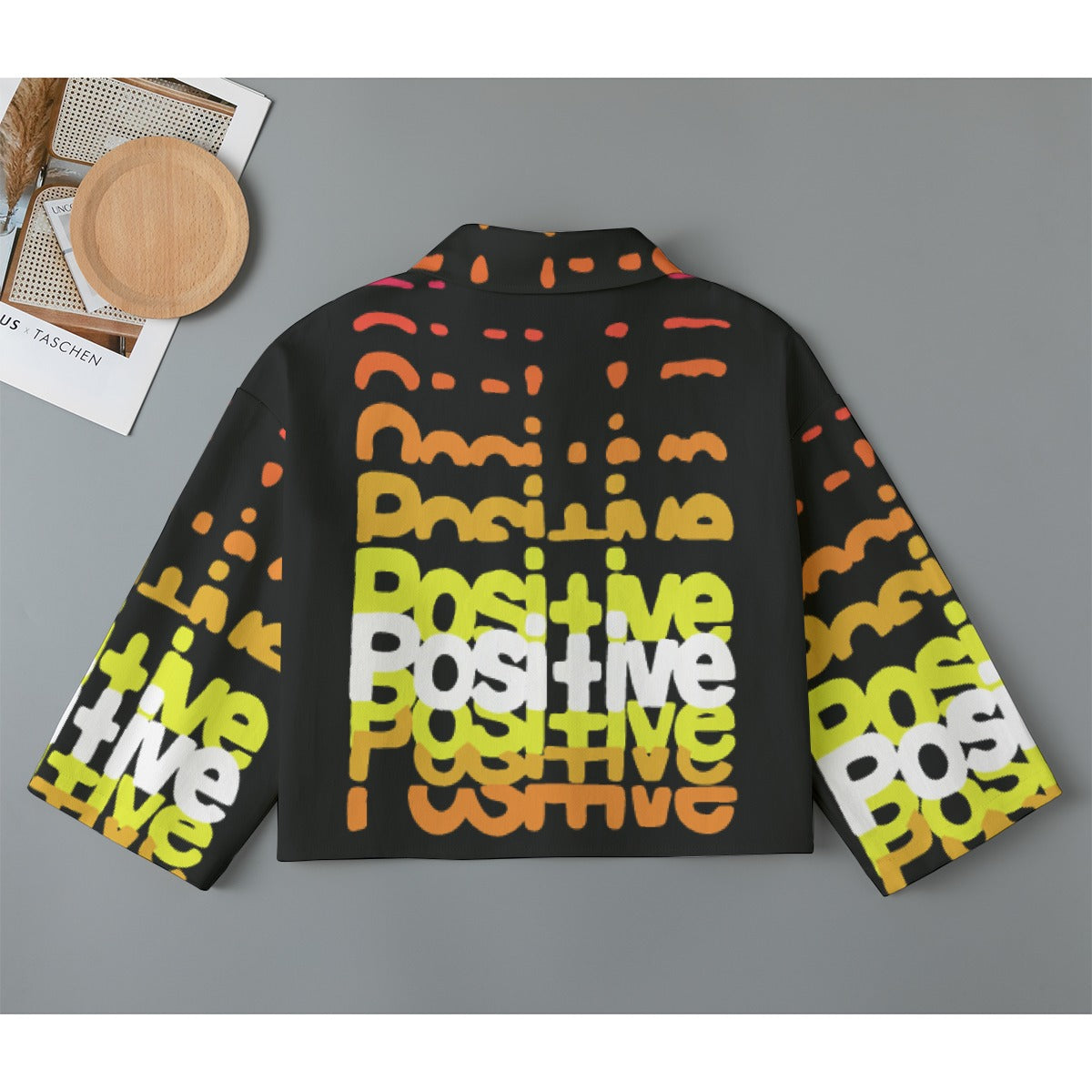 All-Over Print Women's Cropped Jacket | 245GSM Cotton