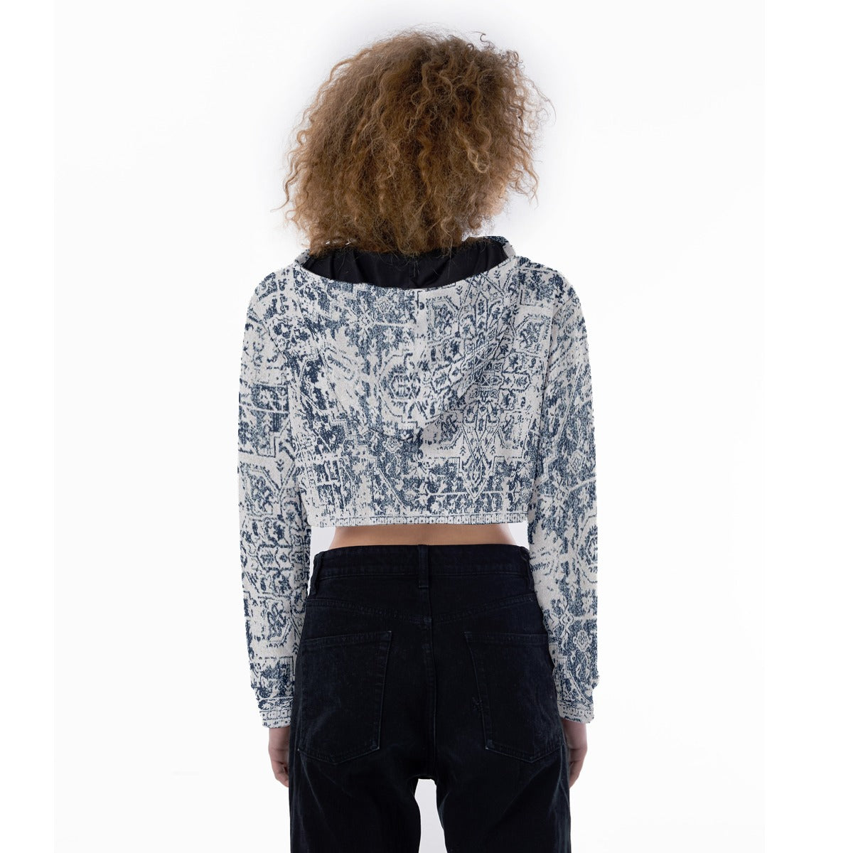 All-Over Print Women's Crop Top Hoodie