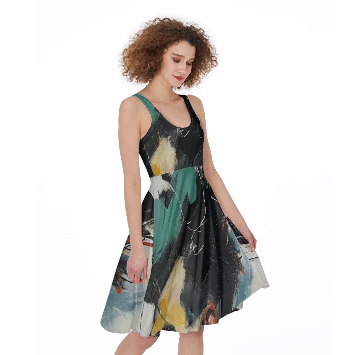 All-Over Print Women's Sleeveless Dress