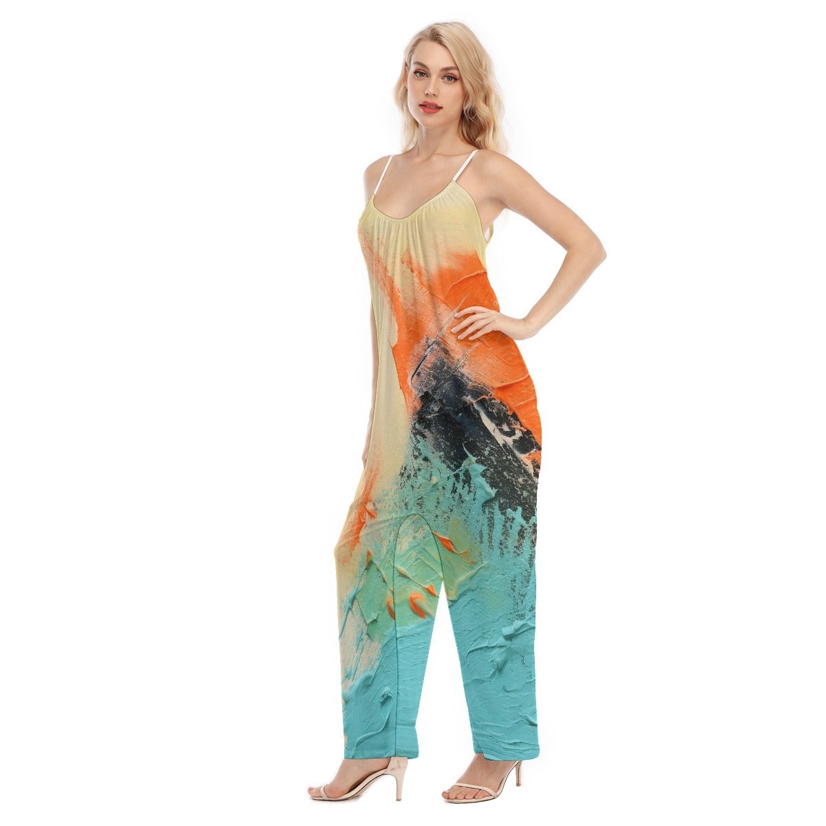 All-Over Print Women's Loose Cami Jumpsuit