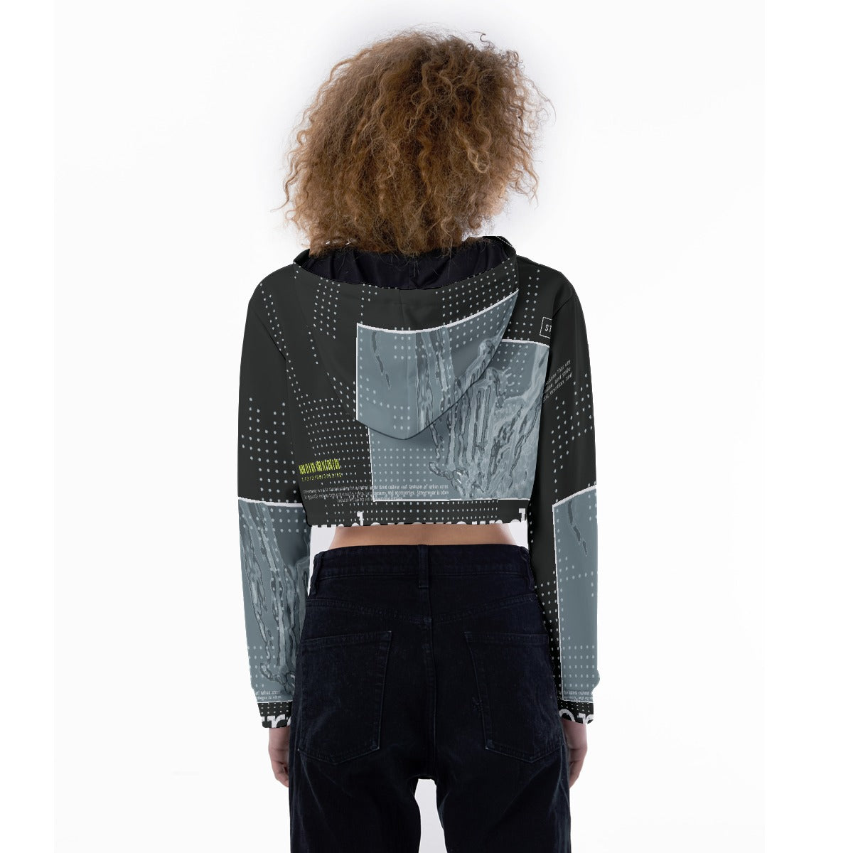 All-Over Print Women's Crop Top Hoodie